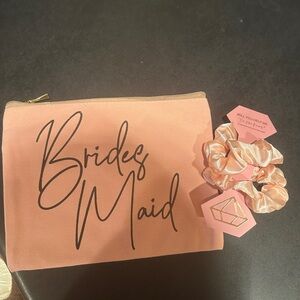 Bridesmaid Pink Pouch Set